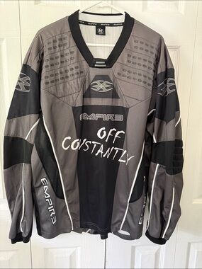 Padded Empire Paintball Jersey Black Longsleeve Motocross Utility Sz L